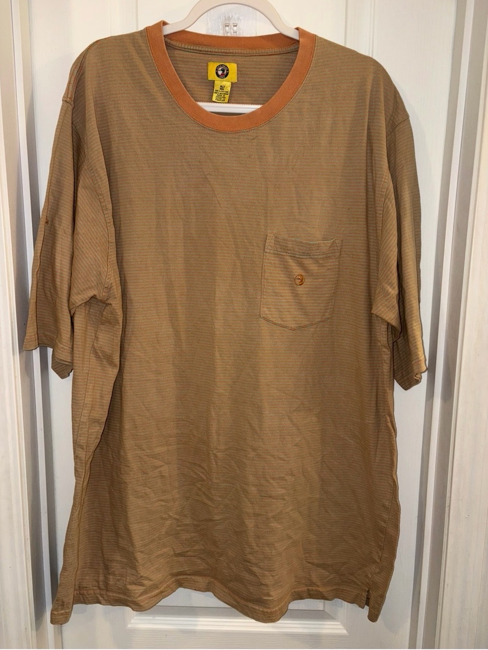 Vintage 90s Duck Head Striped Shirt Size XLT Extra Large Tall 100% Cotton